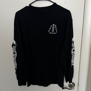 Last Call Co. Black Long Sleeve Speak, Hear, See No Evil
